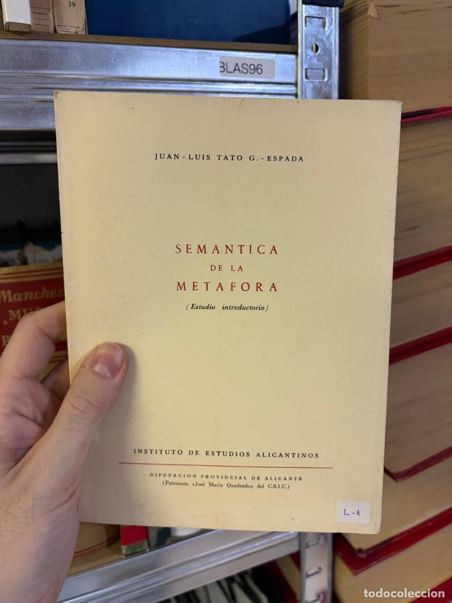 Libros de segunda mano: BLAS96 &mdash; Sem&aacute;ntica de la met&aacute;fora (Estudio introductorio) &mdash; Juan-Luis Tato G. Espada &mdash; Instituto de