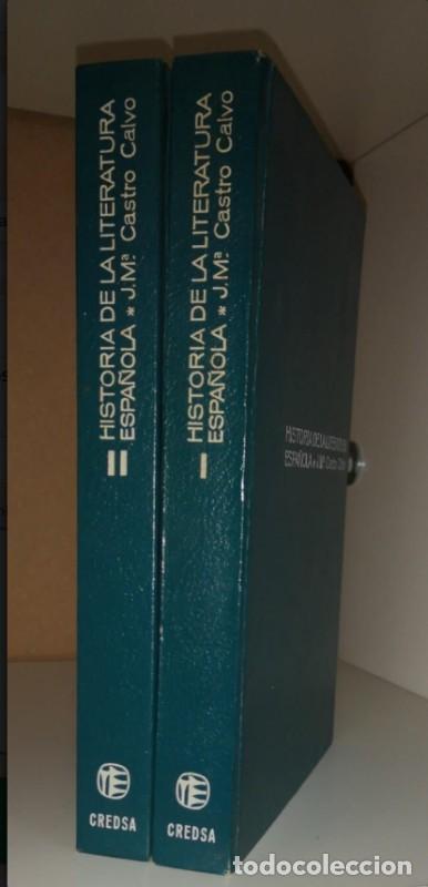 Libros de segunda mano: Historia de la Literatura Espa&ntilde;ola (Obra completa en 2 tomos) - Jos&eacute; Mar&iacute;a Castro Calvo - Credsa -
