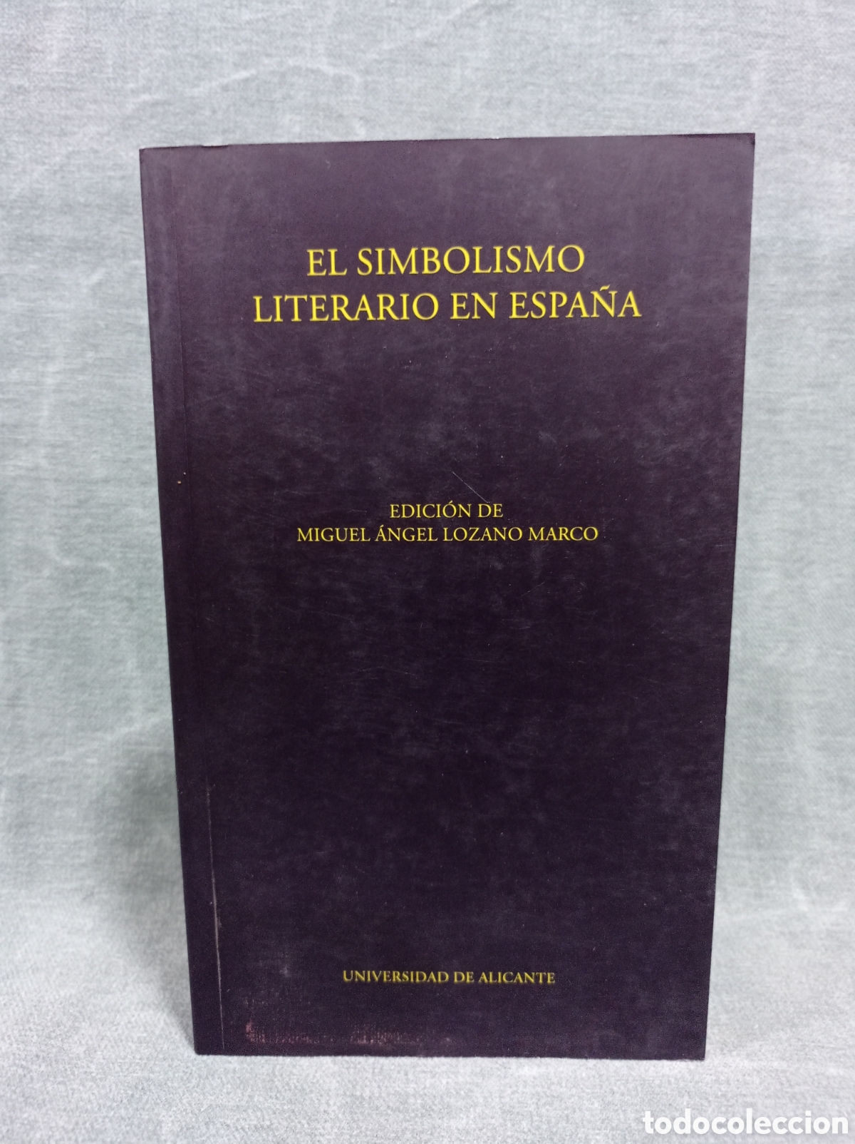 Libros de segunda mano: EL SIMBOLISMO LITERARIO EN ESPA&Ntilde;A - MIGUEL &Aacute;NGEL LOZANO MARCO - UNIVERSIDAD DE ALICANTE
