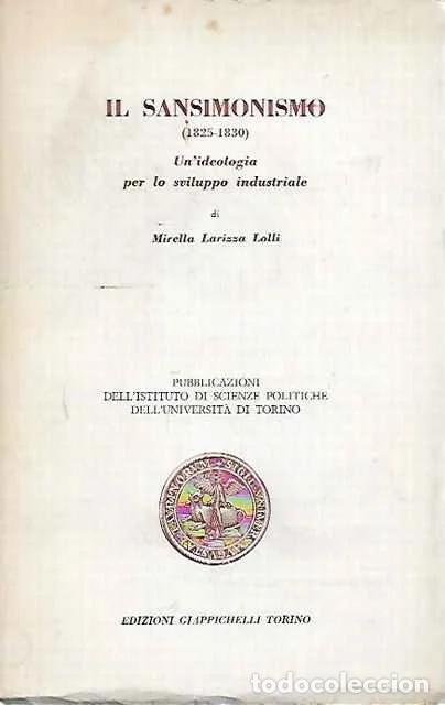 Libros de segunda mano: Il Sansimonismo 1825-1830 - Mirella Larizza Lolli