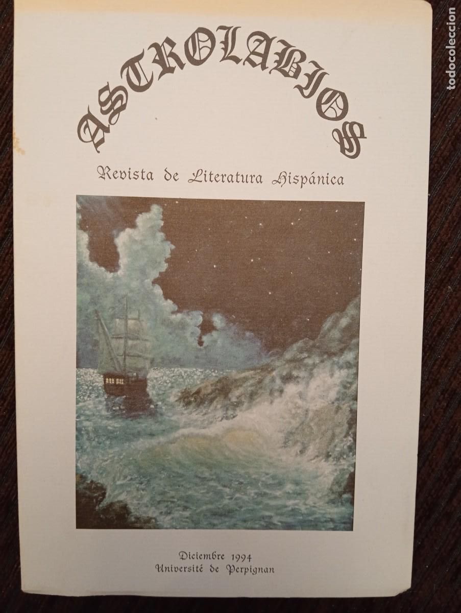 Libros de segunda mano: Astrolabio Revista de literatura hisp&aacute;nica. Universit&eacute; de Perpignan. Diciembre de 1994