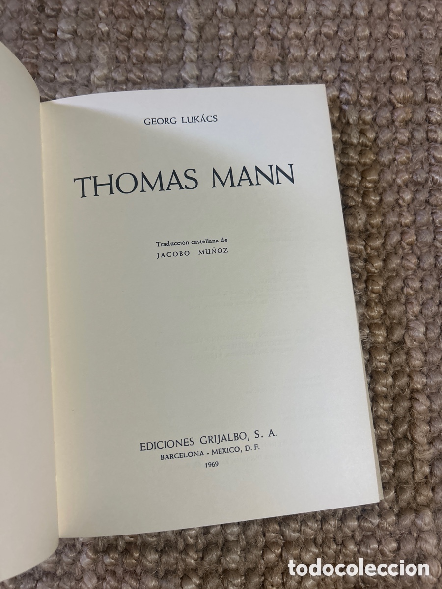Libros de segunda mano: Thomas Mann - Georg Luk&aacute;cs - Grijalbo (1969) - Foto 3