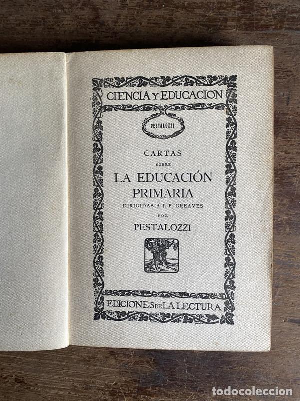 Second hand books: Cartas sobre la Educacion Primaria - Pestalozzi