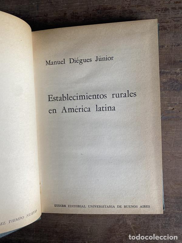 Livres d'occasion: Establecimientos rurales en America latina - Diegues Junior Manuel