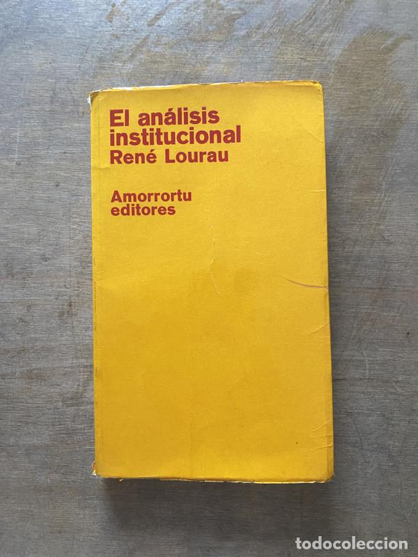 Libros de segunda mano: El analisis institucional - Lourau Rene