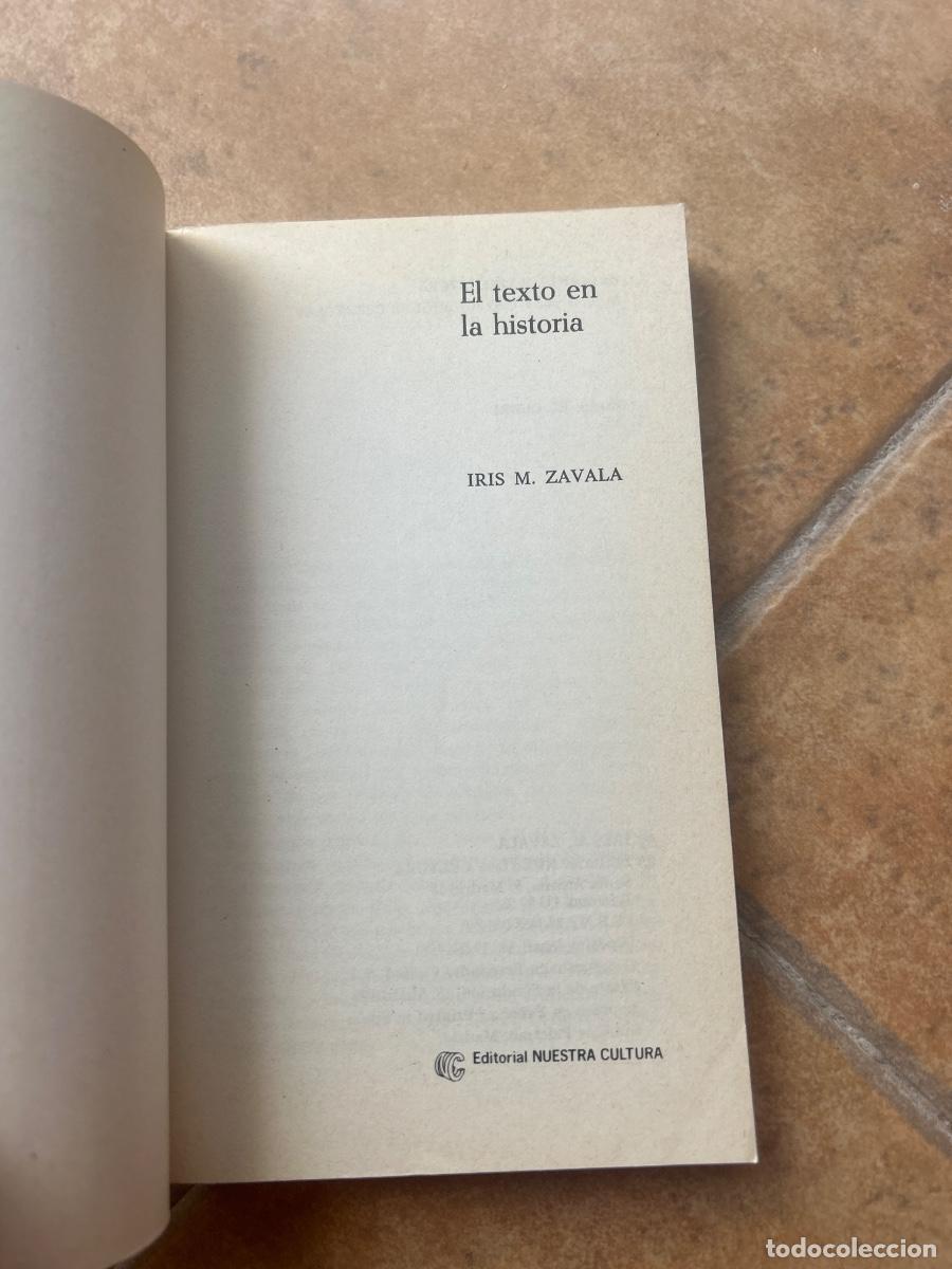 Libros de segunda mano: El texto en la historia - Iris M. Zavala - Foto 3
