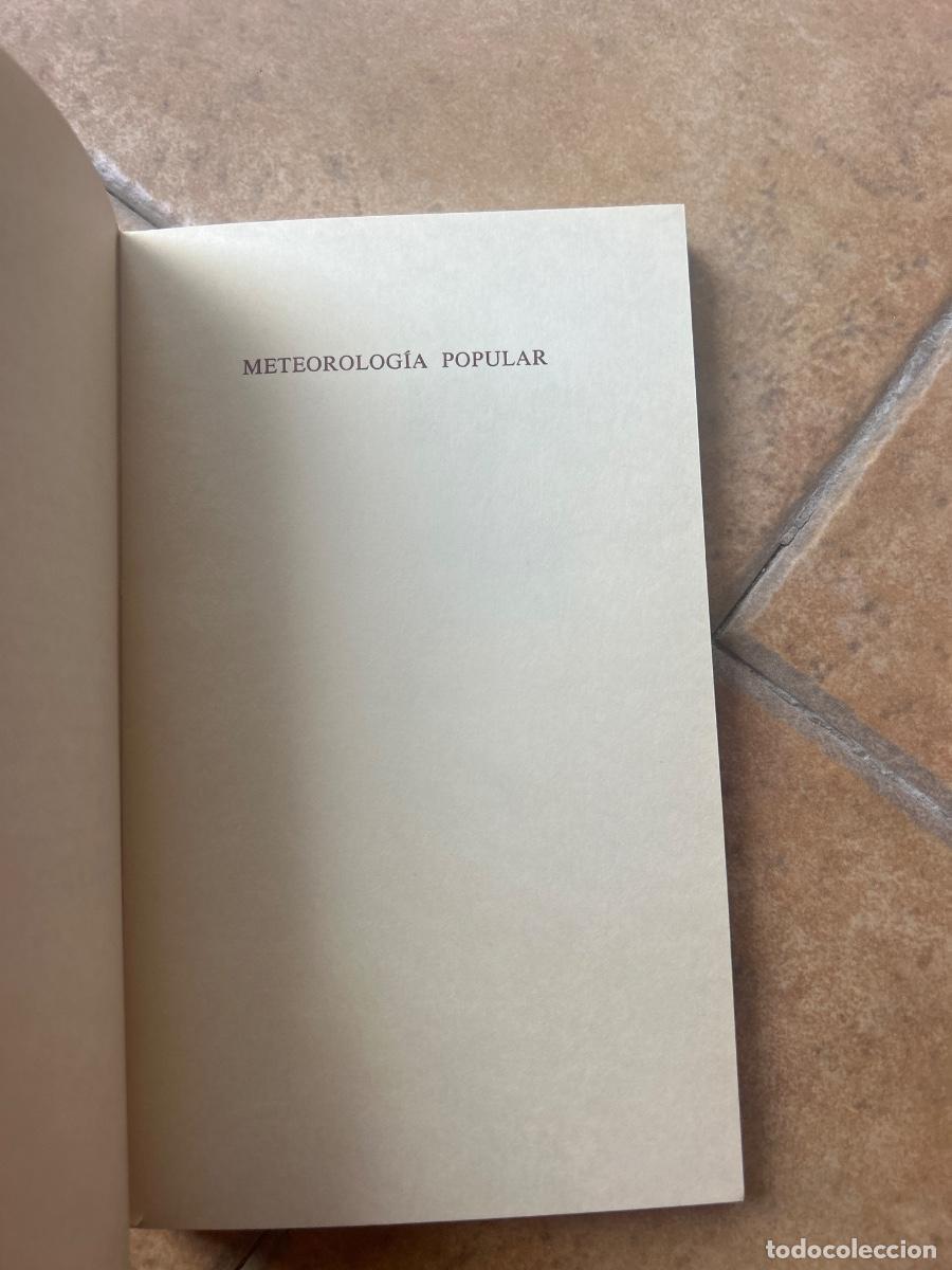 Libros de segunda mano: Meteorolog&iacute;a popular - Manuel Toharia - Foto 3