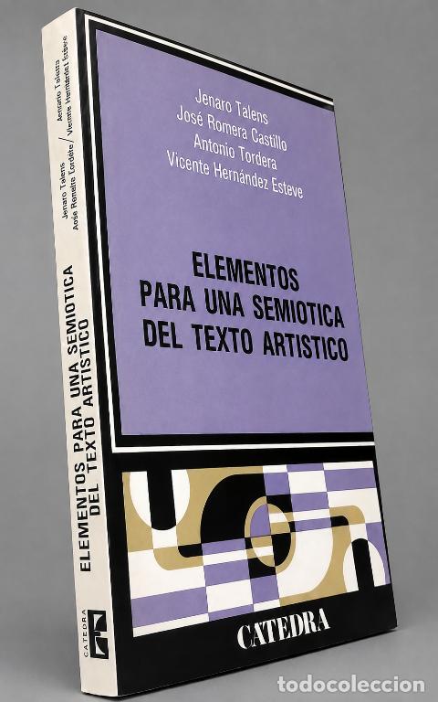 Libros de segunda mano: �M3159 - ELEMENTOS PARA UNA SEMIOTICA DEL TEXTO ARTISTICO. POESIA. NARRATIVA. TEATRO. CINE.