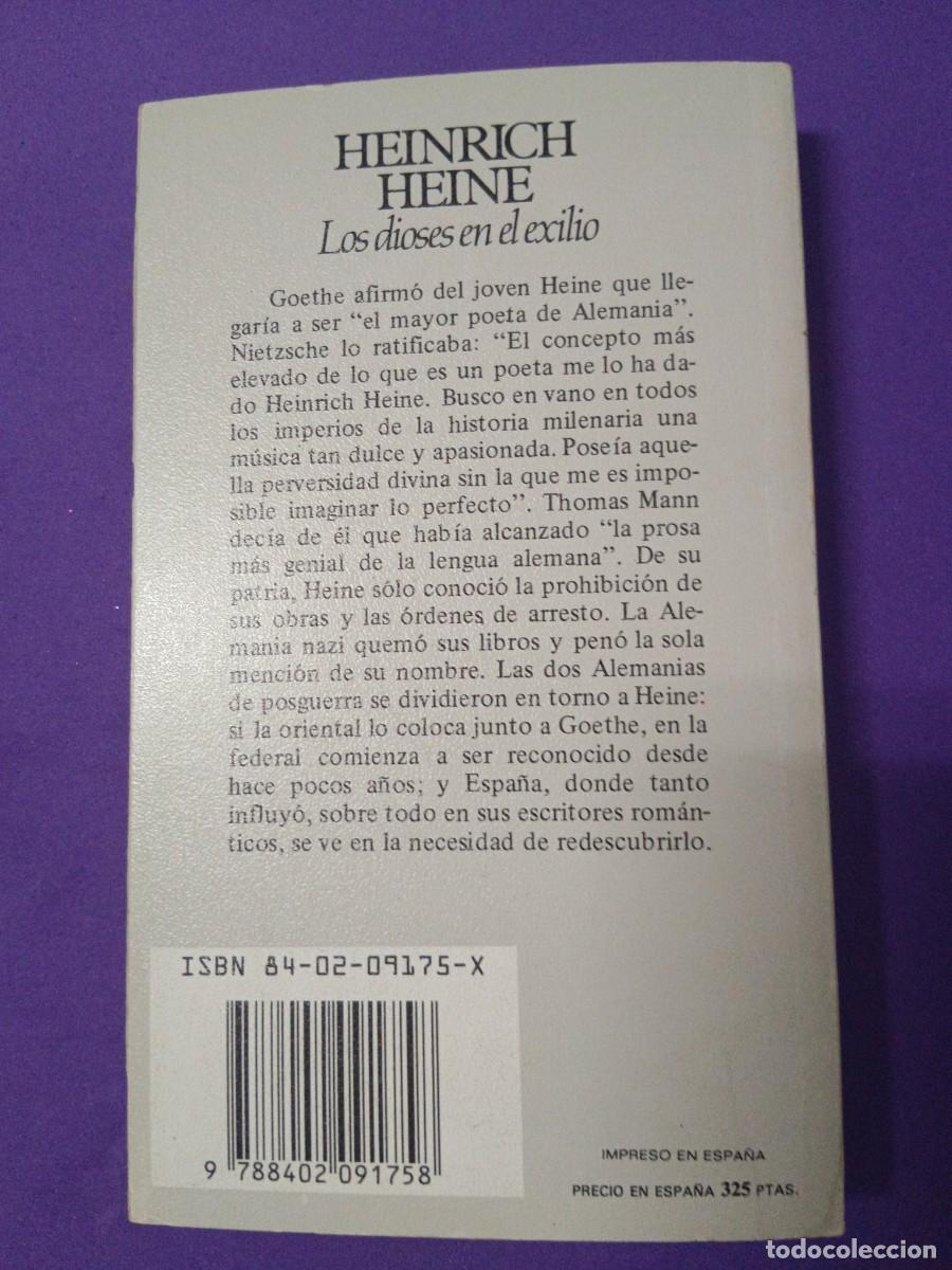 Libros de segunda mano: LOS DIOSES EN EL EXILIO HEINRICH HEINE - Foto 3