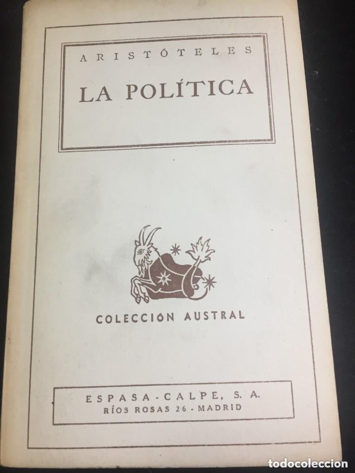 Libros de segunda mano: Aristoteles. LA POLITICA Colecci&oacute;n Austral