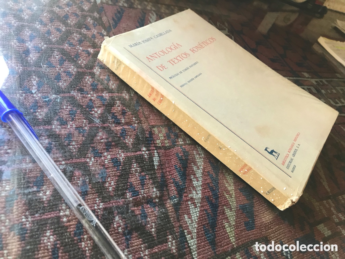 Libros de segunda mano: Antolog&iacute;a de textos fon&eacute;ticos. Mar&iacute;a Josefa Canellada. Gredos