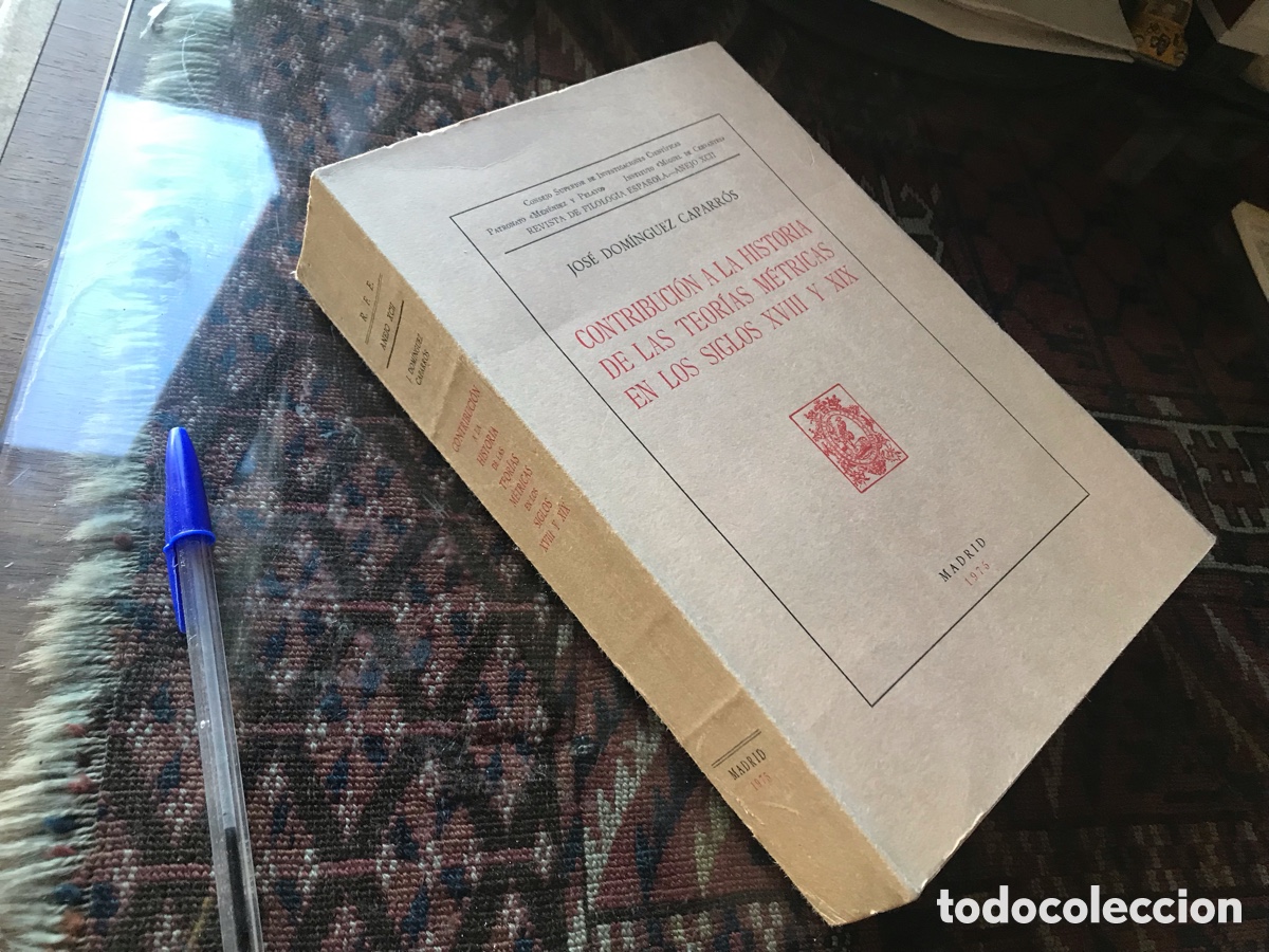Libros de segunda mano: Contribuci&oacute;n a la historia de las teor&iacute;as m&eacute;tricas en los siglos XVIII y XIX. CSID