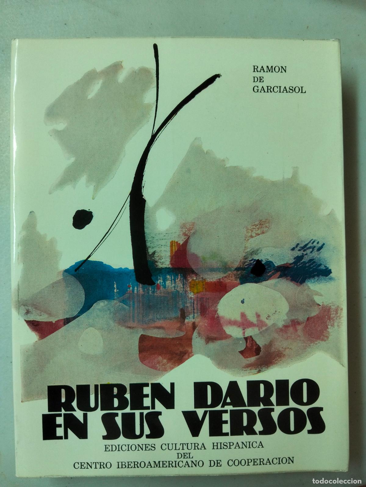 Libros de segunda mano: Dedicado por el Autor. Critica Literaria. Ruben Dario en sus Versos, R. Garciasol, 1978 L55