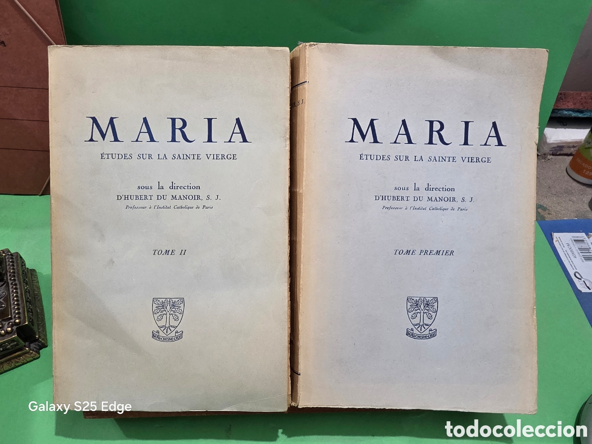 Libros de segunda mano: &rdquo;&rdquo;MARIA, &Egrave;TUDES DUR LA SAINTE VIERGE&rdquo;&rdquo;...TOMOS I Y II...D'HUBERT DU MANOIR, S.J....1949/52...