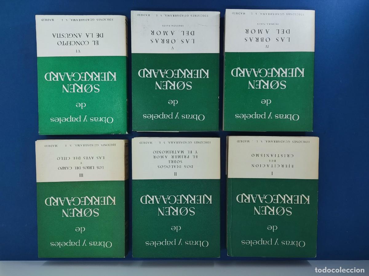 Libros de segunda mano: OBRAS Y PAPELES DE SOREN KIERKEGAARD / 6 PRIMEROS Vol. DE 11 / 1961-65-. EDICIONES GUADARRAMA