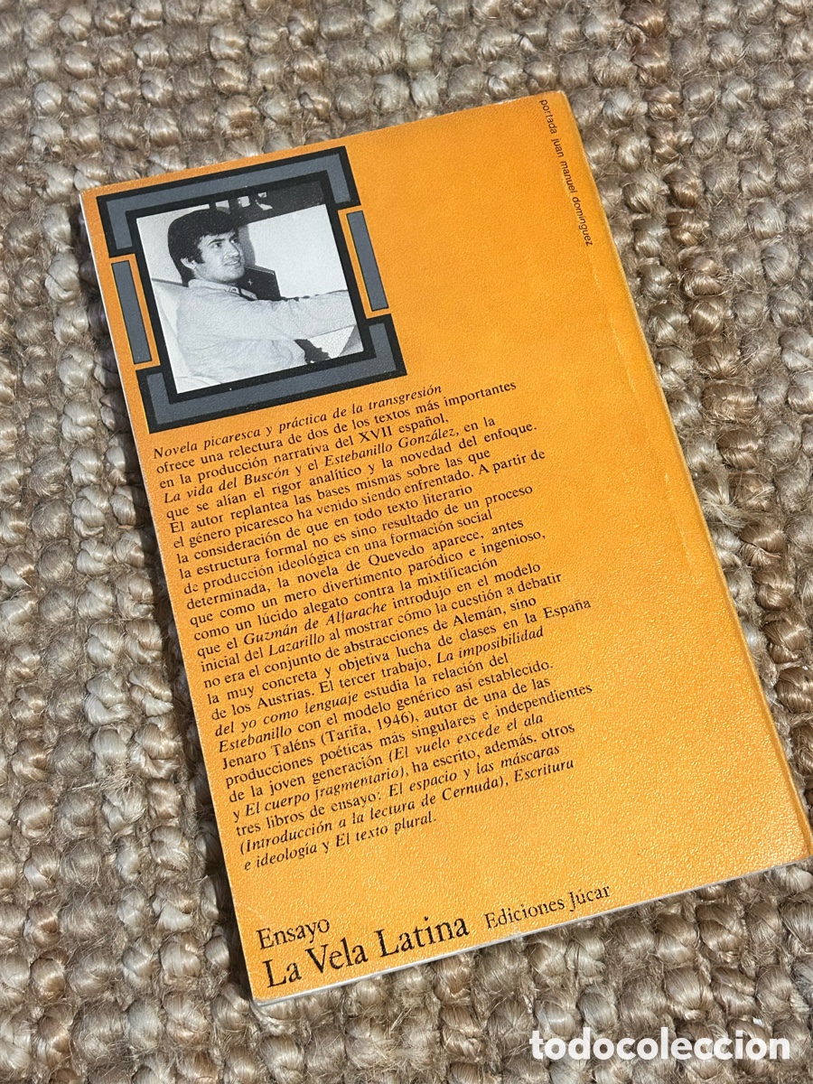 Libros de segunda mano: Novela picaresca y pr&aacute;ctica de la transgresi&oacute;n - Jenaro Tal&eacute;ns - J&uacute;car (1975) - Foto 5