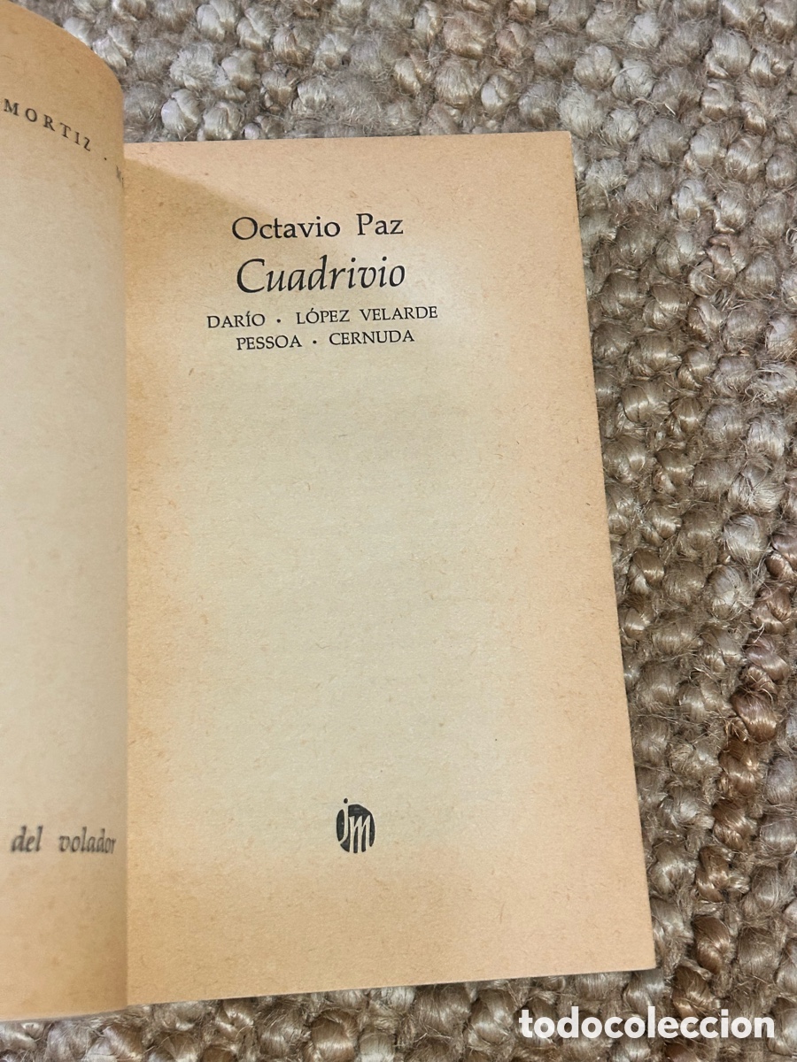 Libros de segunda mano: Cuadrivio - Octavio Paz - Joaqu&iacute;n Mortiz (1965) - Foto 3