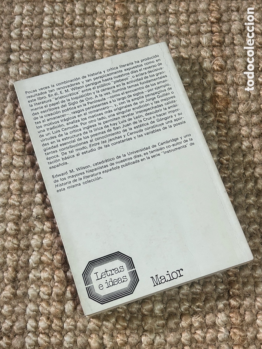 Libros de segunda mano: Entre las jarchas y Cernuda - Edward M. Wilson - Ariel (1977) - Foto 5