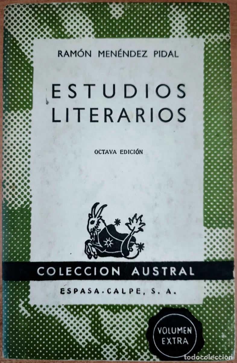 Libros de segunda mano: Estudios Literarios, de Ram&oacute;n Men&eacute;ndez Pidal