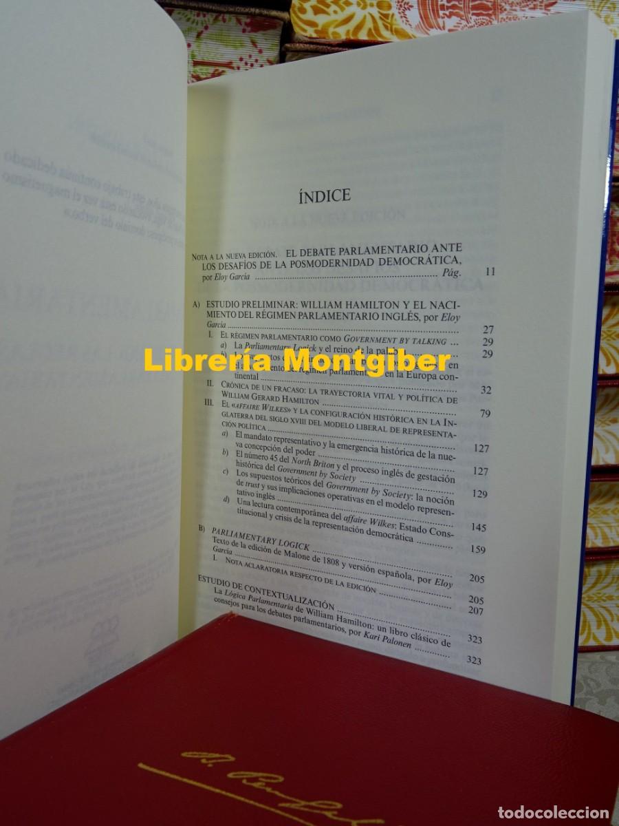 Libros de segunda mano: L&Oacute;GICA PARLAMENTARIA . Autor : HAMILTON, WILLIAM GERARD - Foto 3