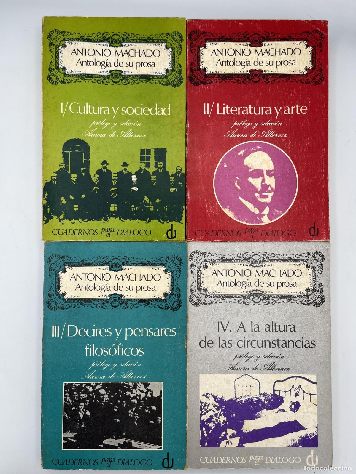 Libros de segunda mano: Antonio Machado. Antolog&iacute;a de su prosa - Antonio Machado