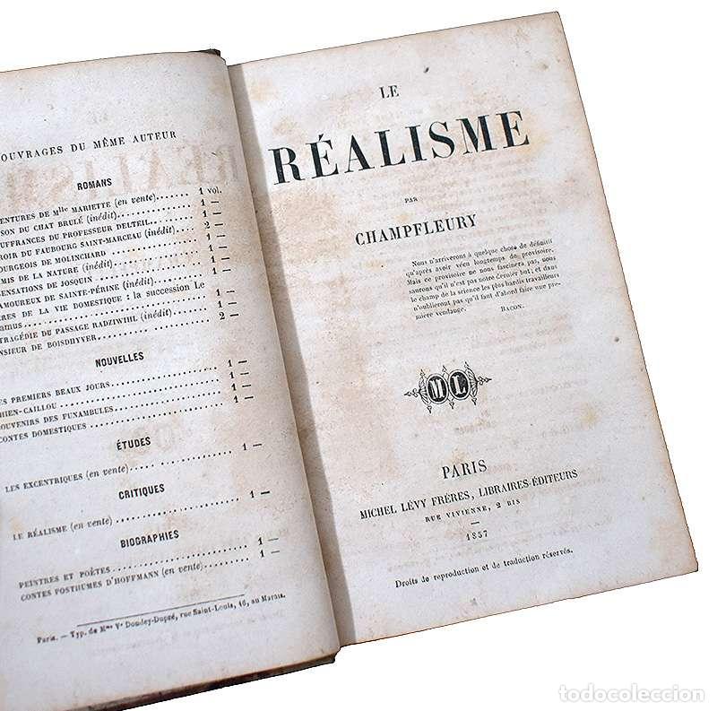 Libros de segunda mano: Le R&eacute;alisme - Champfleury - Foto 3