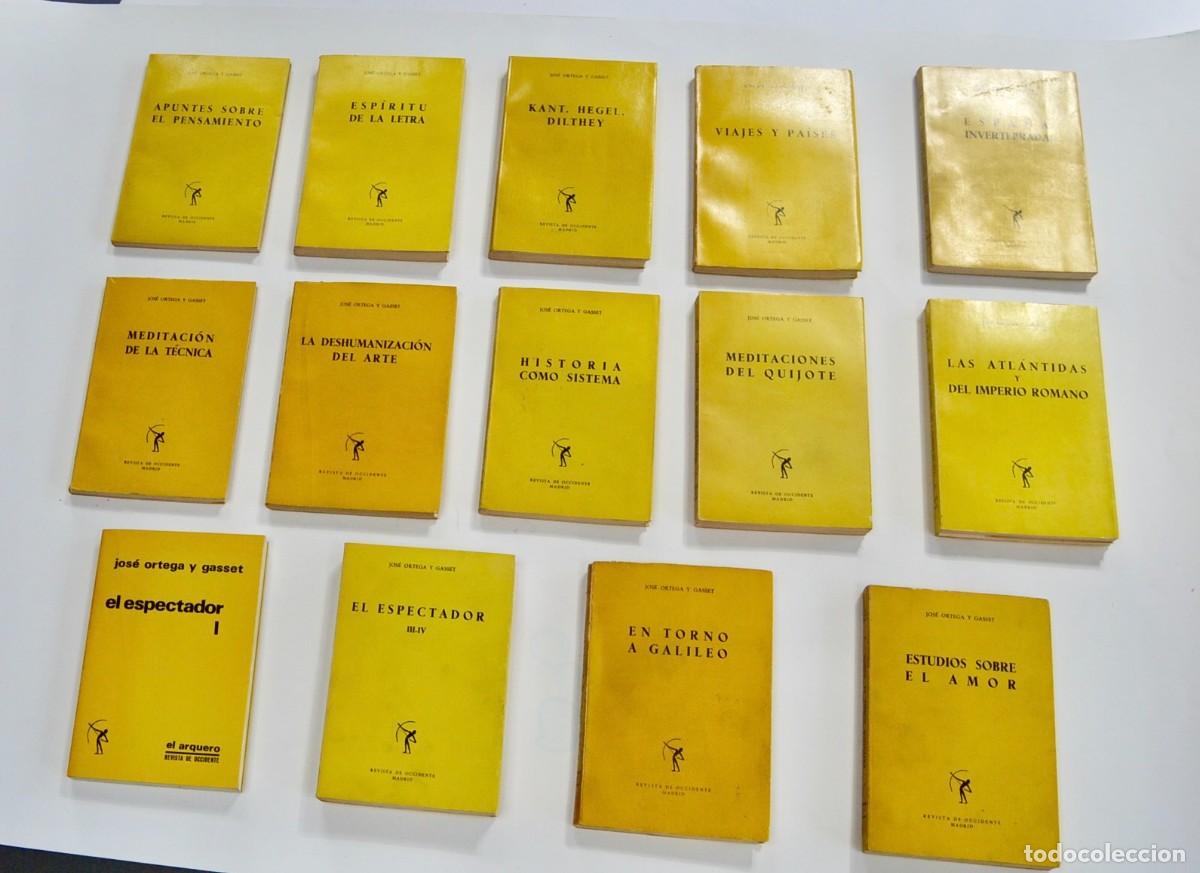 Libros de segunda mano: Jos&eacute; Ortega y Gasset. Lote de 14 libros. Revista de Occidente. Madrid. A&ntilde;os 1956-1968. Buen estado