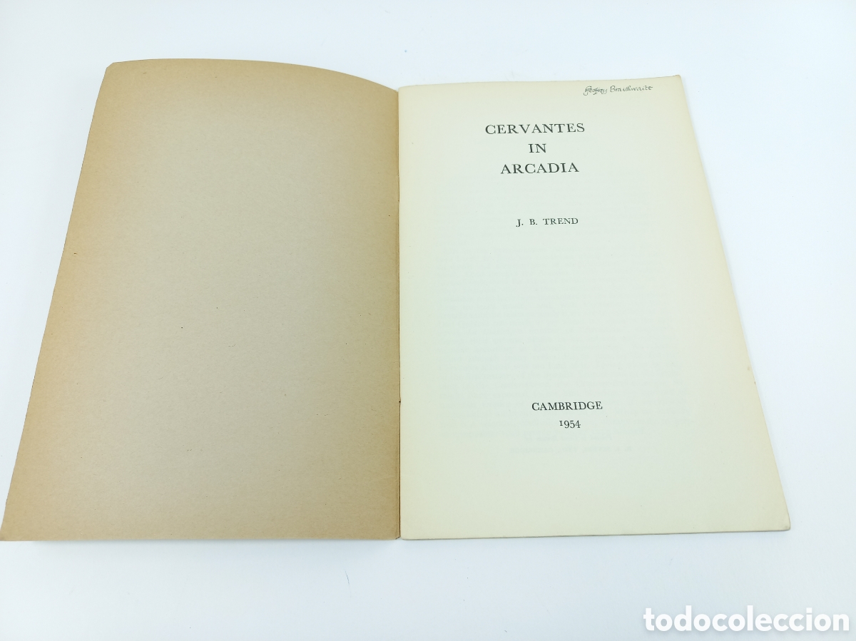 Libros de segunda mano: Cervantes in Arcadia. J.B. Trend. Cambridge, 1954. - Foto 5