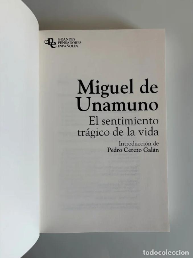 Libros de segunda mano: Unamuno, Miguel de: Del sentimiento tr&aacute;gico de la vida - Foto 4