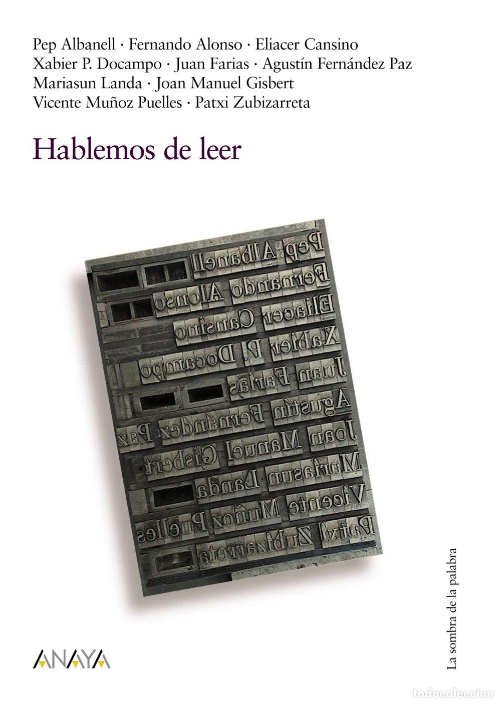 Libros de segunda mano: Hablemos de Leer - Varios - Anaya Infantil y Juvenil - Otras Colecciones - la Sombra de la Palabra