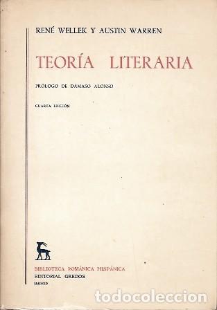 Libros de segunda mano: TEORIA LITERARIA - PROLOGO DE DAMASO ALONSO - WELLEK, RENE/WARREN, AUSTIN - A-TLIT-364