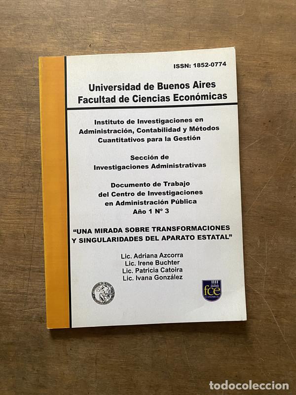 Libri di seconda mano: Una mirada sobre transformaciones y singularidades del aparato estatal - Azcorra Adriana; Buchter Ir