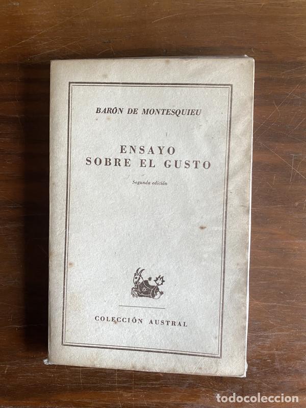 Libros de segunda mano: Ensayo sobre el gusto - Montesquieu Baron de