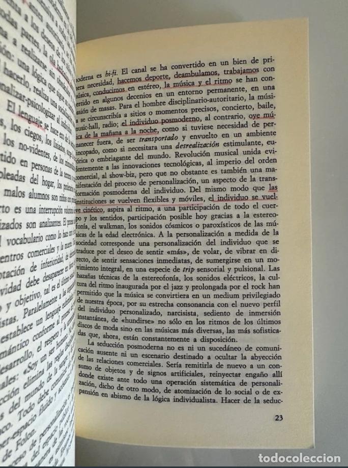 Libros de segunda mano: Lipovetsky, Gilles: La era del vac&iacute;o - Foto 4