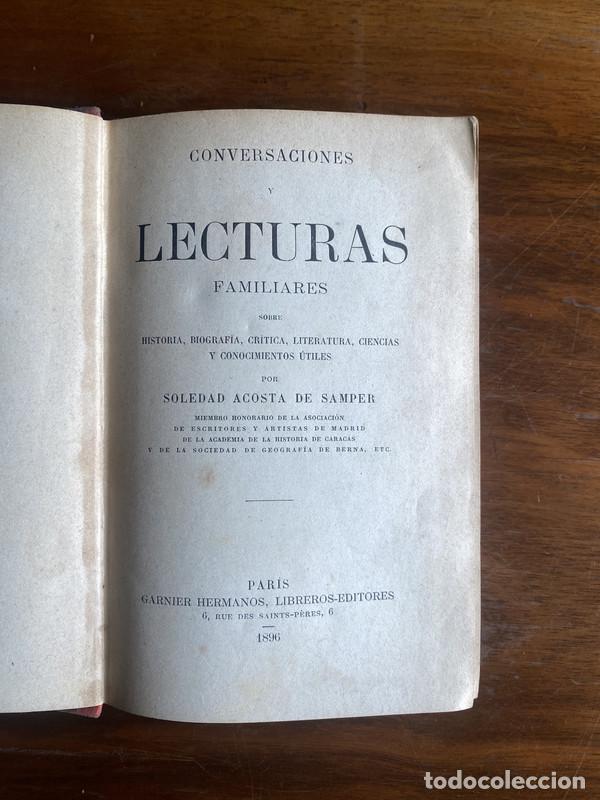 Libros de segunda mano: Conversaciones y Lecturas Familiares - Acosta de Samper Soledad