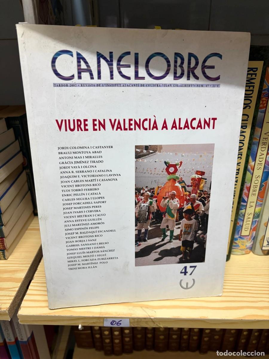 Libros de segunda mano: 06 CANELOBRE n&uacute;m. 47, &laquo;Viure en valenci&agrave; a Alacant&raquo;, Tardor 2002, Revista de l&rsquo;Institut Alacant&iacute; de