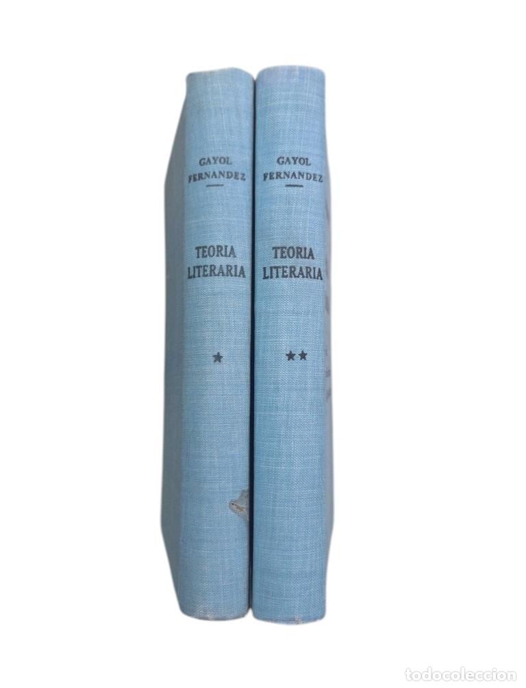 Libri di seconda mano: TEOR&Iacute;A LITERARIA (I-II).- GAYOL FERN&Aacute;NDEZ (1964)