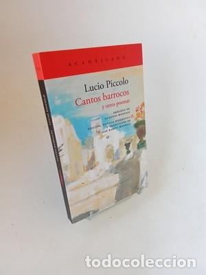 Libros de segunda mano: Lucio Piccolo. Cantos barrocos y otros poemas