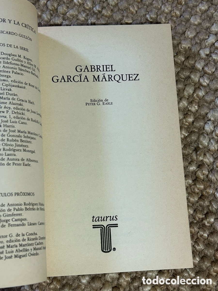 Libros de segunda mano: Gabriel Garc&iacute;a M&aacute;rquez - Peter Earle - Taurus (1981) - Foto 3