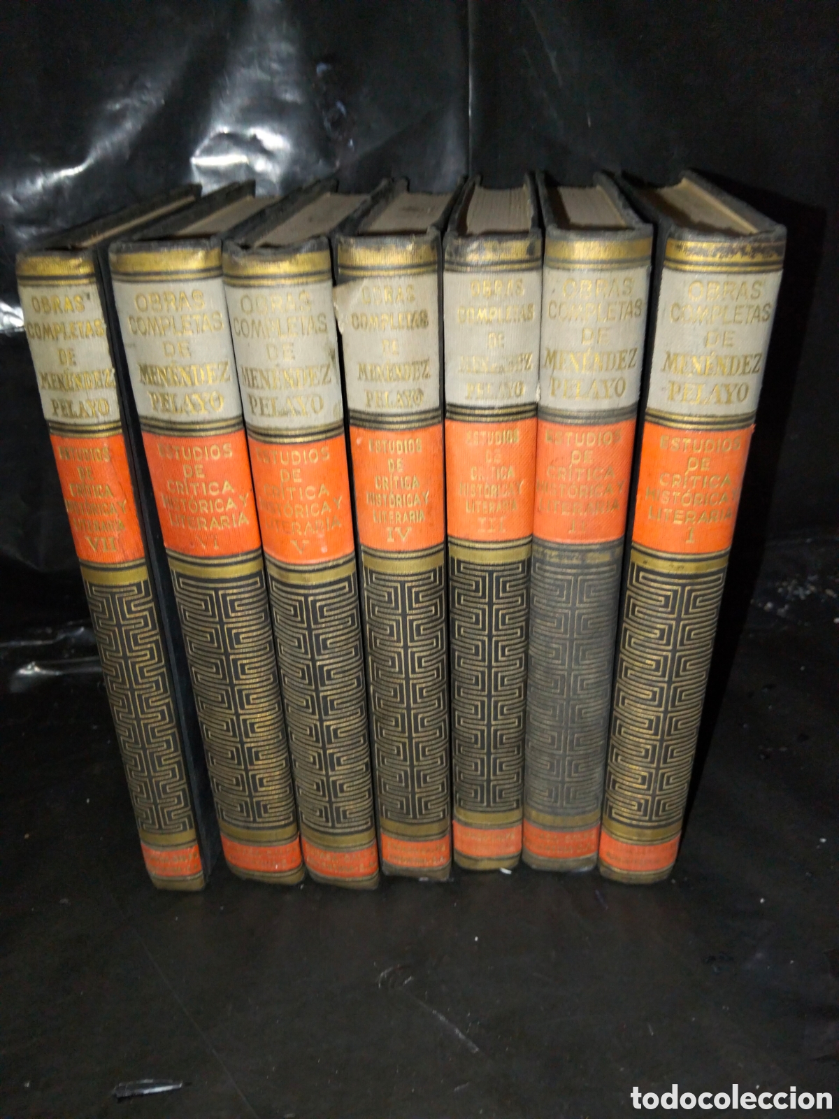 Libros de segunda mano: M. MEN&Eacute;NDEZ PELAYO ESTUDIOS DE CR&Iacute;TICA HIST&Oacute;RICA Y LITERARIA (7TOMOS) .ES PASACALPE