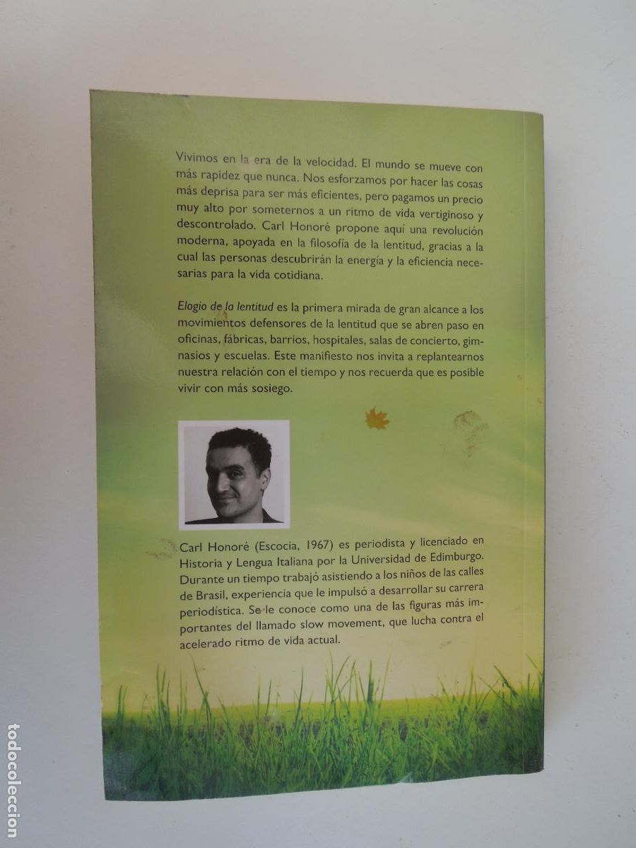 Libros de segunda mano: ELOGIO DE LA LENTITUD - CARL HONOR&Eacute; - RBA 2005. - Foto 3