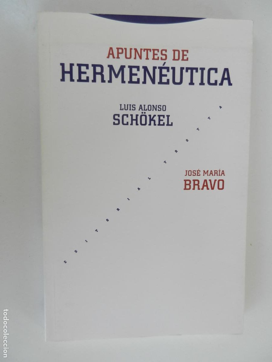 Libros de segunda mano: APUNTES DE HERMEN&Eacute;UTICA - LUIS ALONSO SCH&Ouml;KEL / JOS&Eacute; MAR&Iacute;A BRAVO - EDITORIAL TROTTA 1994.