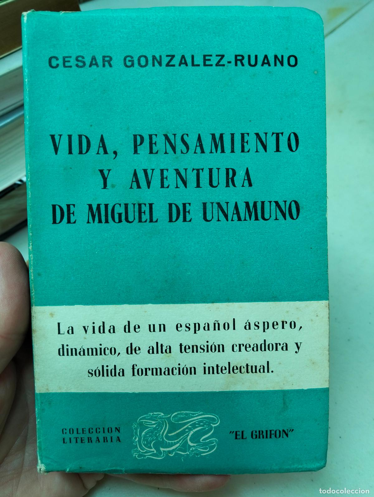 Libros de segunda mano: Critica Literaria. Vida, Pensamiento y Aventura de M. de Unamuno, Cesar Ruano, 1954