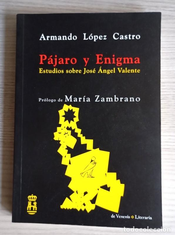 Libros de segunda mano: PAJARO Y ENIGMA - ESTUDIOS SOBRE JOSE ANGEL VALENTE - ARMANDO LOPEZ CASTRO