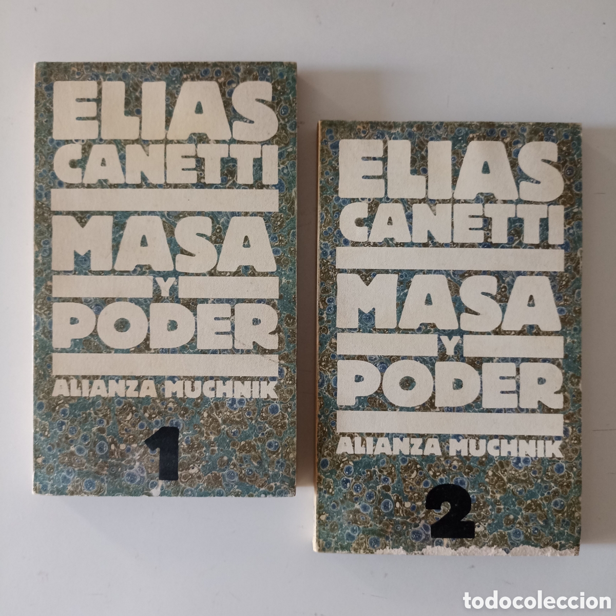 Libros de segunda mano: Elias Canetti - Masa y poder 1 y 2 (Alianza / Muchnik, 1983) 2 tomos