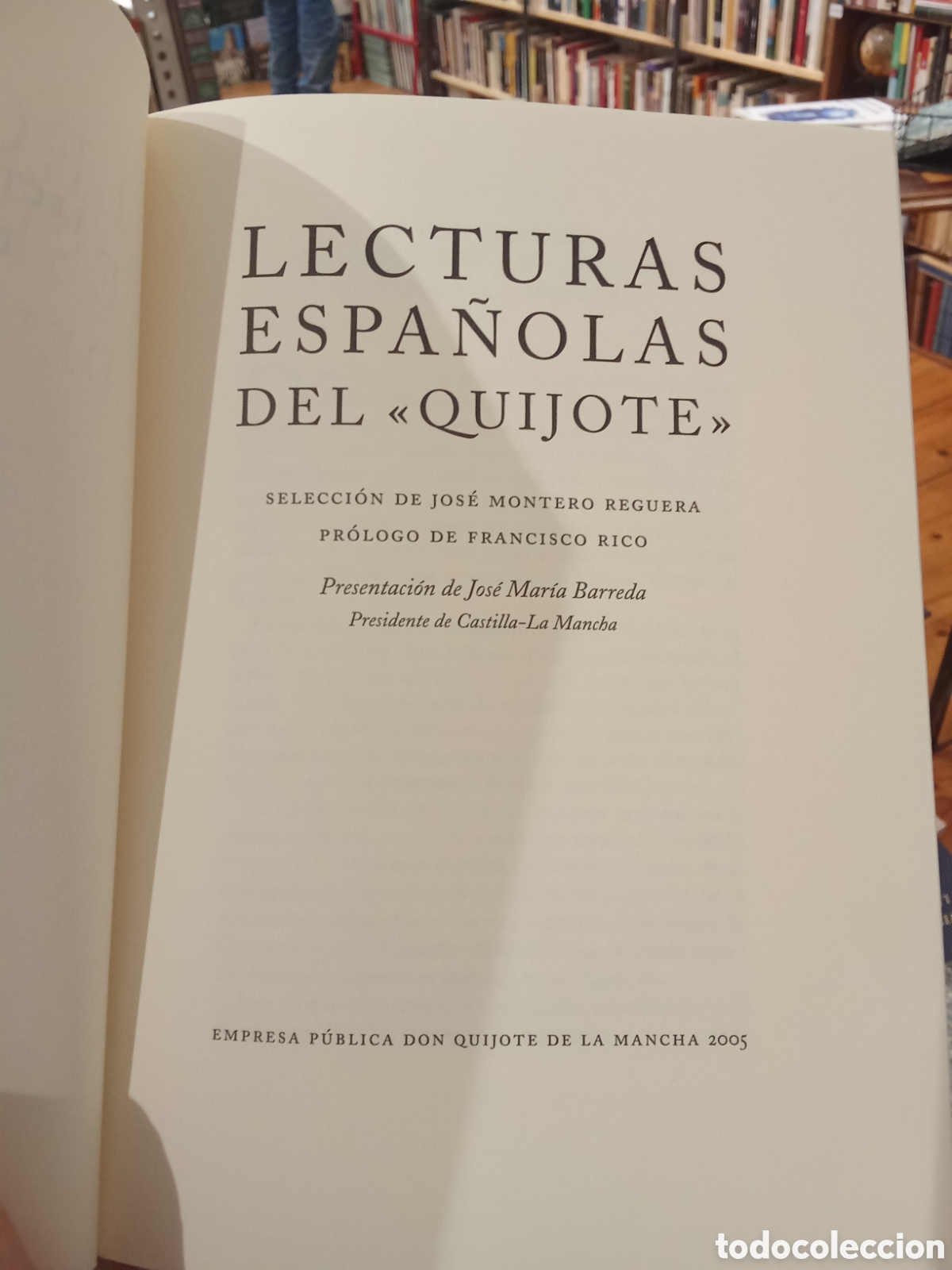 Libros de segunda mano: Lecturas espa&ntilde;olas del Quixote 1605-2005 - Castilla y La Mancha - Foto 2