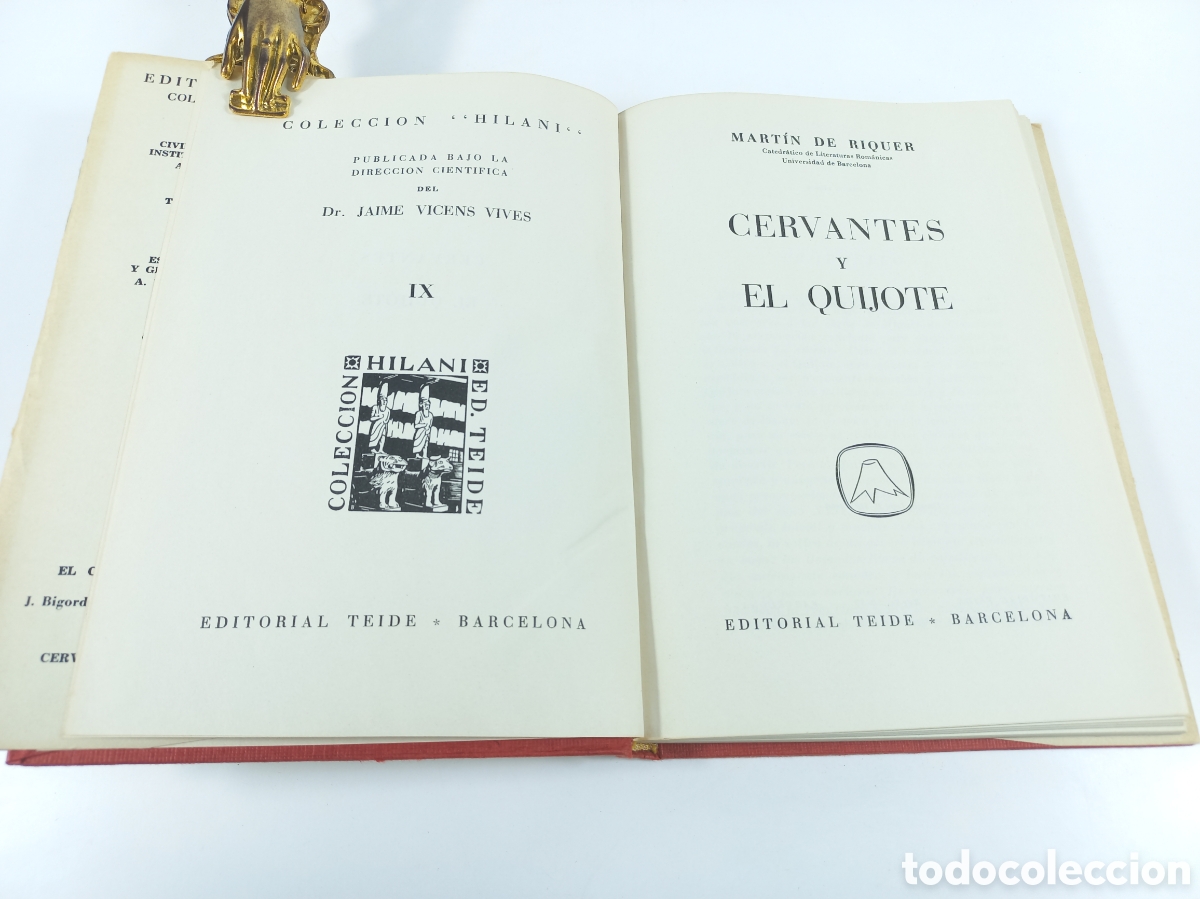 Libros de segunda mano: Cervantes y el Quijote. Mart&iacute;n de Riquer. Editorial Teide, 1965. - Foto 5