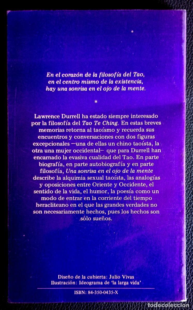 Libros de segunda mano: Lawrence Durrell . Una sonrisa en el ojo de la mente - Foto 2