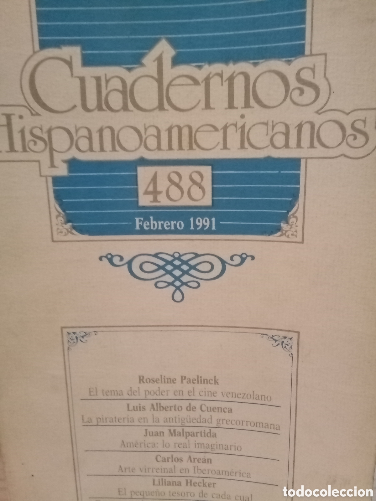 Libros de segunda mano: Cuadernos Hispanoamericanos, N&uacute;m. 488, Febrero 1991