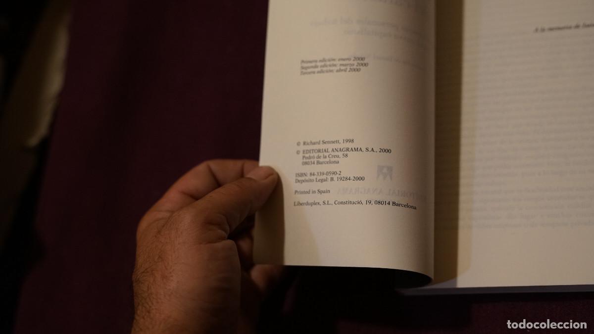 Libros de segunda mano: Richard Sennett - La corrosi&oacute;n del caracter - Anagrama 2000 - Foto 2